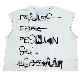 GODFA7HER Graphic Studded Tank Top Tee - "Don of Fashion"
